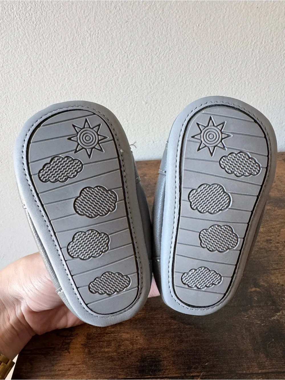 Carters Just One You Baby Boy Grey Soft Sole Sneaker Shoes 12 18 Months
